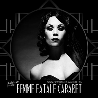 Irresistible women, mysterious and seductive vamps, determined rebels, contemporary amazones...
Xarah von den Vielenregen (Boudoir Noir) presents the Femme Fatale Cabaret:
get attracted by an aura of charm and mystery, timeless style and beauty.
Get your little black dress out of the closet and celebrate with us sensual & powerful seduction!